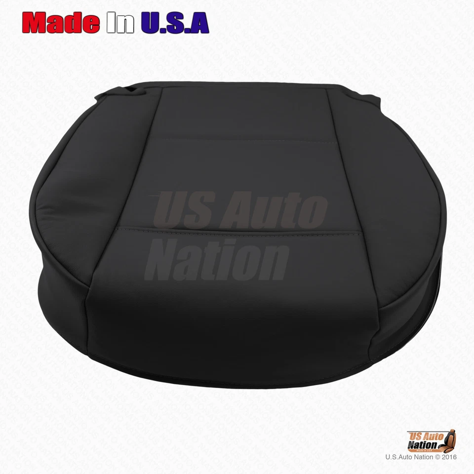 Se adapta a BMW 325I 2001 2002 2003 2004 2005 - Cubierta de asiento de cuero inferior del conductor negra Foto 4 de 4