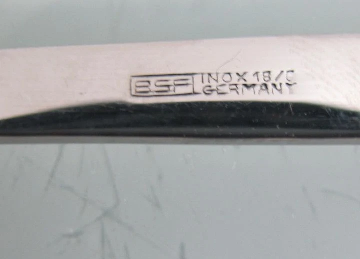 Tortenheber Kuchenheber BSF Edelstahl Rillendekor - Bild 3 von 4