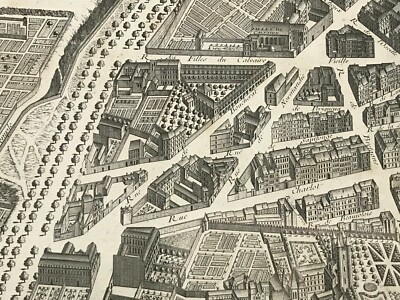 古地図 PLAN de PARIS Turgot File:Turgot map of Paris, sheet 11 - Norman B. Leventhal Map