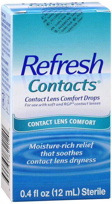 REFRESH CONTACTS *CONTACT LENS COMFORT DROPS* 12ML