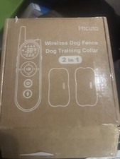 Htcuto Wireless Dog Fence  Training System for 2 Dogs, Up to 3500ft - New 