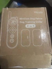 Htcuto Wireless Dog Fence & Training System for 2 Dogs, Up to 3500ft - New!