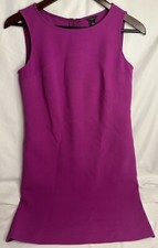 Ann Taylor Dress, Size 2, Color Is Magenta, Zip Closure