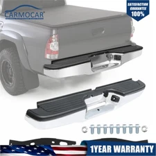 Complete Steel Rear Step Bumper Assembly For 1995-2004 Toyota Tacoma Truck 