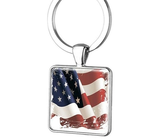 Llavero Bandera de Estados Unidos Águila Metal Símbolo de América Llavero Dije Estatua Aro Lazo - Imagen 2 de 12
