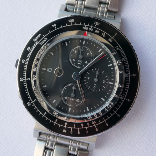 Mercedes Benz Sport Bicycle Velocitas Bike Car Accessory Retro Chronograph Watch