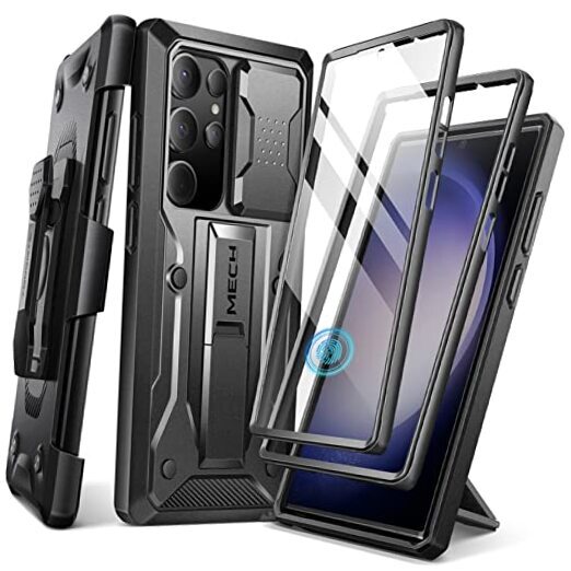 for Samsung Galaxy S23 Ultra Case, [Bulit-in Slide Camera Cover & Screen Black