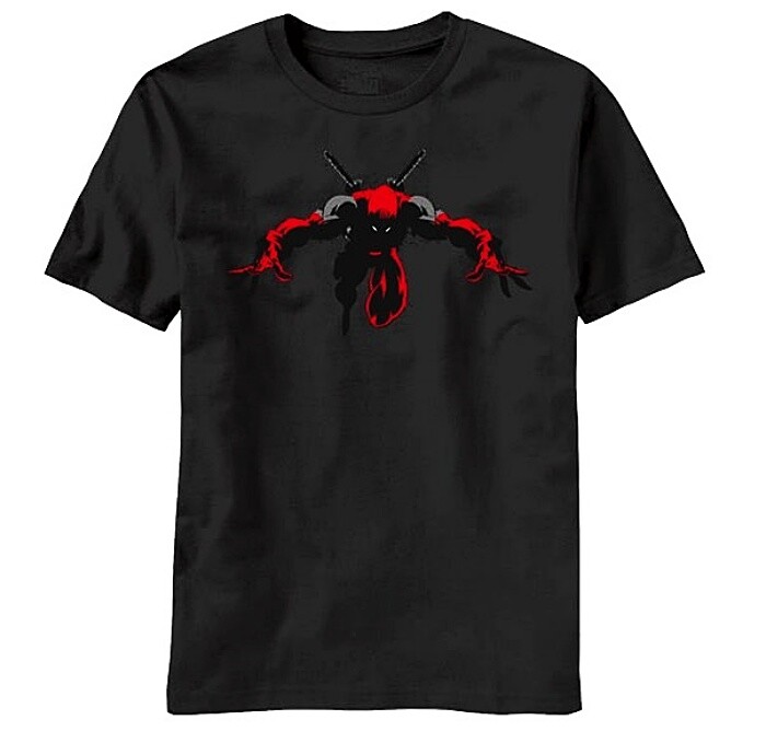 ALTRA T shirt Marvel Comics Deadpool Figure Night Leaper inchiostro riflettente nuova mai indossata