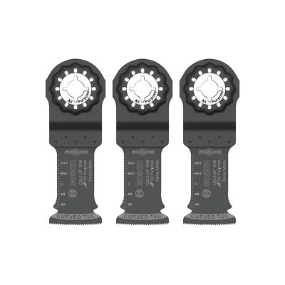 (J) Bosch OSL114F 3 3 Pack Starlock 1-1/4  Bi Metal Xtra Clean Plunge Blades