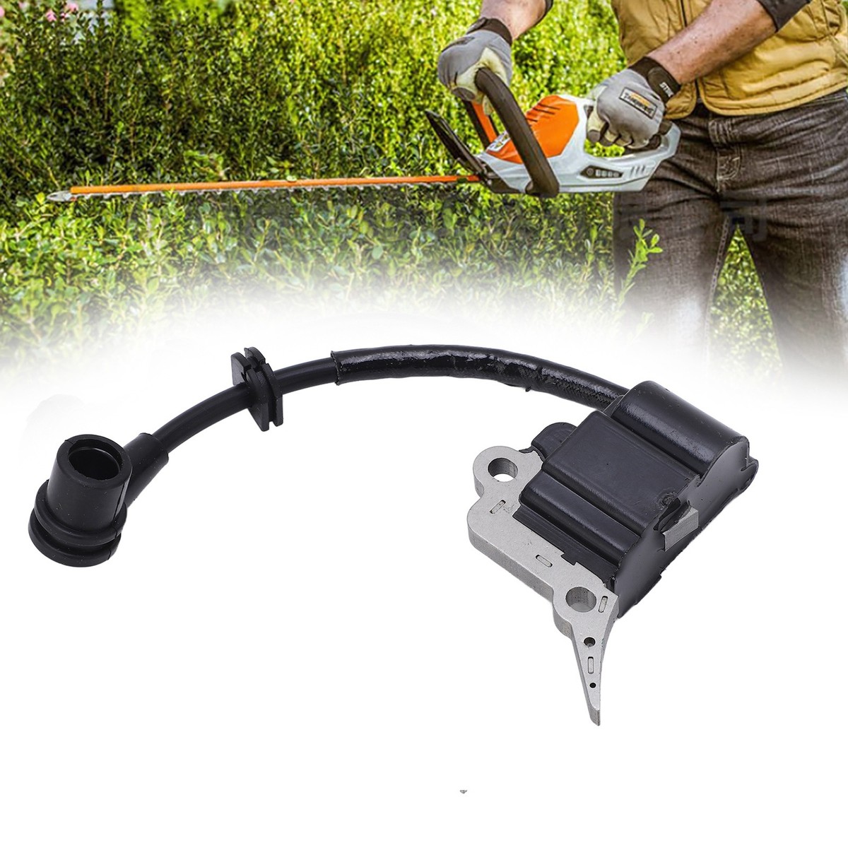 Zündspule Für Kettensäge/Trimmer – Ersatzteil Für 2500 25 Ccm Gartenwerkzeuge, Aus ABS, Schwarz