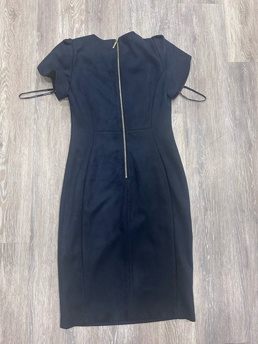 Calvin Klein Etuikleid dunkelblau Tulpenärmel zeitlos Tag/Abend Größe 4 - Bild 11 von 13