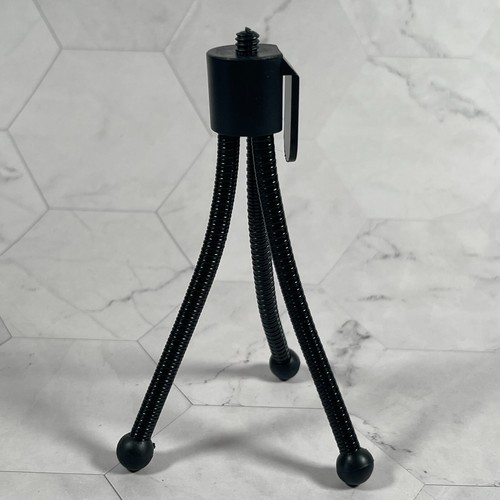 Mini Bolsillo Patas Flexibles Pequeña Cámara Escritorio Cámara Web Trípode Soporte Negro - Imagen 3 de 6