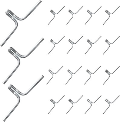 100 Piece Lawn Chair Webbing Clips - Metal Clips for Chair Frame Repair, Rubber
