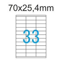 Etiketten 70X25,4Mm 330 StüCk 10 Blatt A4 Aufkleber 70X25 Luma Vielzweck