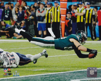 Zach Ertz Philadelphia Eagles Super Bowl LII 8x10 Photo