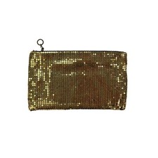 Vintage Gold Metal Mesh Clutch Purse 6.5 x 4
