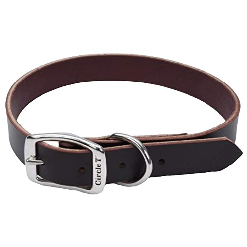犬　Ancol Latigo Leather Round Collar S/M Coastal Circle T Latigo Leather Town Dog Collar 3/8