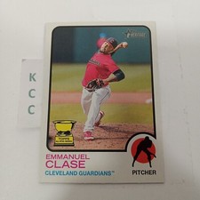 2022 Topps Heritage #394    Emmanuel Clase    Cleveland Guardians
