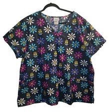 Despicable Me Minions Medical Scrub Top Size 2XL Gray