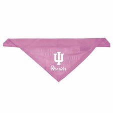 INDIANA HOOSIERS DOG CAT PINK MESH JERSEY BANDANA SMALL/MEDIUM MEDIUM/LARGE