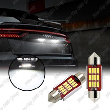 Canbus White 6418 6411 36mm Led License Plate Tag Light Bulbs For Bmw Audi