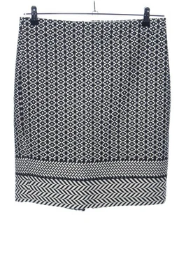 J.Crew Minirock Damen Weiß Schwarz Gr. 38 Baumwolle Casual Elegant Vintage - Bild 1 von 2
