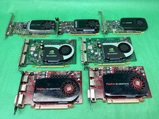x7 Assorted Desktop PC Video Graphics Cards QUADRO  FirePro - UNTESTED LOT OF 7
