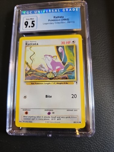 Rattata graded CGC 9.5 for sale on eBay