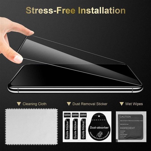 3x Película Protectora de Pantalla de Vidrio Templado Cubierta Completa para Huawei Y6 2019 - Imagen 4 de 9