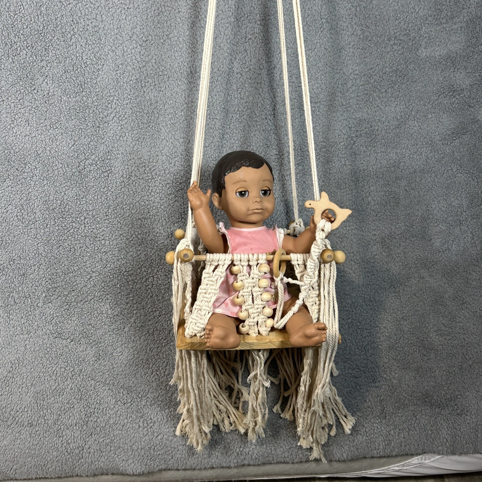 Adorable Boho Handmade Organic Cotton Macrame Baby Toddler Swing Chair Natural
Opens in a new window