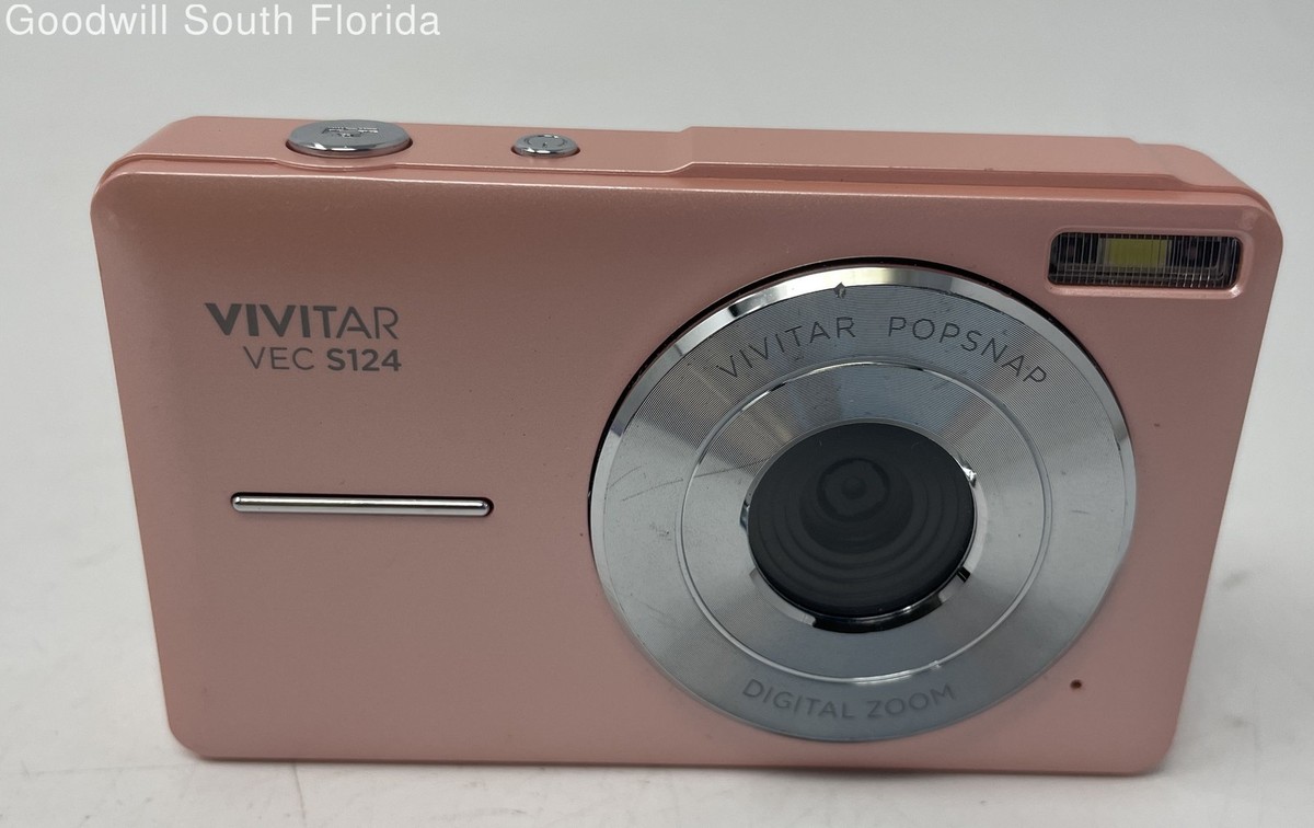 Vivitar Popsnap VEC S124 Pink 16x Zoom 44 MP Compact Digital