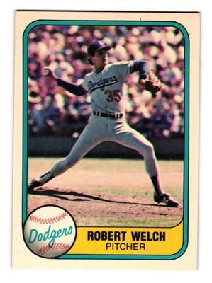 1981 Fleer #120 Bob Welch Los Angeles Dodgers Basebll Card