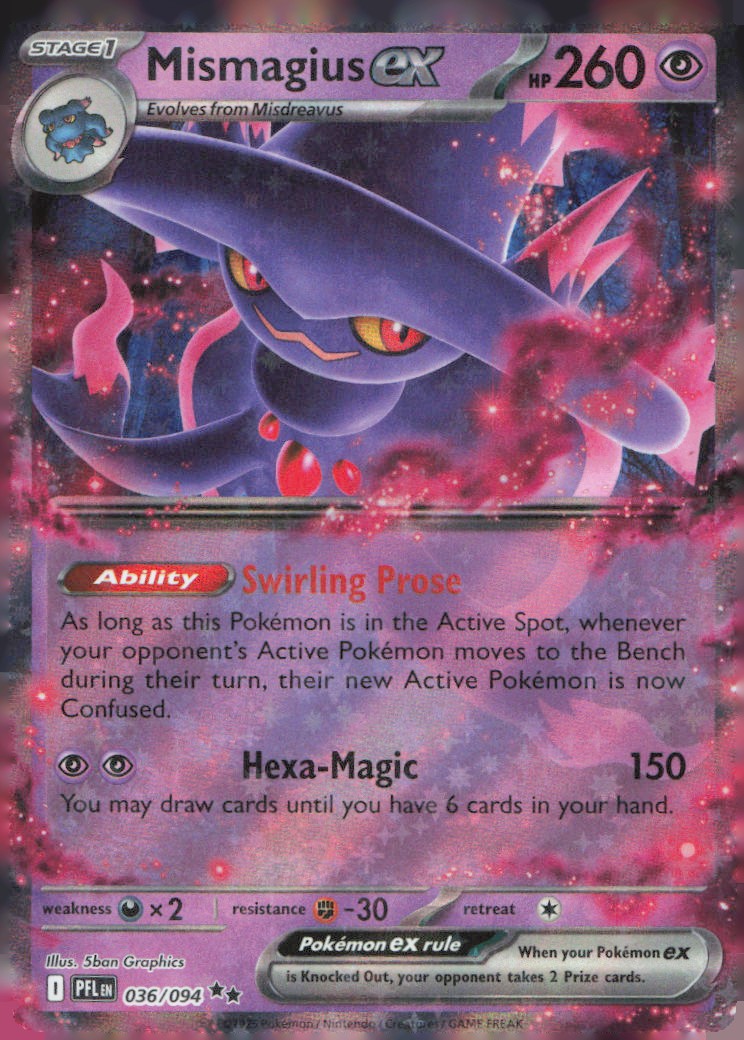 Mismagius ex - Double Rare ME02: Phantasmal Flames 036/094 NM