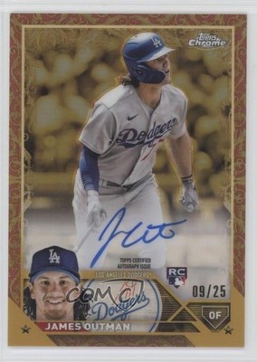 2023 Gilded Collection Etch Rose Gold 9/25 James Outman Rookie Auto RC 1q3d