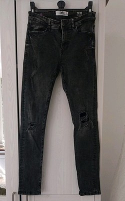 Männer Jugendliche FSBN Jeans  Größe 28/30, Schwarz  