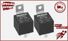 2 Pack JD1912 Car Relay 12V 40A 4 Pin SPST Waterproof Automotive Relay