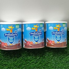 PACK OF 3 - PEDIASURE GROW  GAIN CHOCOLATE NEW SHAKE MIX - 14.1 OZ