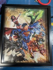 DC Comics Glass framed 3D Wall Art 15.5" x 12.5" x .5"