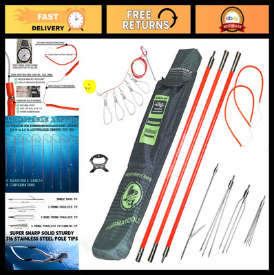 Hawaiian Sling Spearfishing Set - Fiberglass Pole, Harpoon, Fishing Gear
