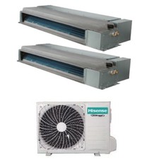 Climatizzatore Hisense Canalizzato Dual Split 9000+12000 Btu 2AMW52