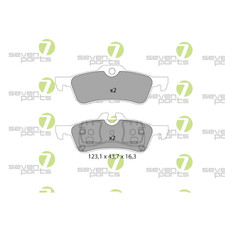 Bremsbelagsatz Scheibenbremse 7 Seven Parts SVP23091 f�r Bmw Mini 1. Hinterachse