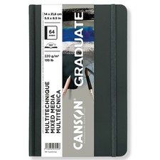 Canson Graduate Mixed Media Book Grey 5.5x8.5-32 sheets