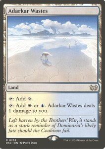 Adarkar Wastes (258) Commander: Duskmourn: House of Horror Rare NM