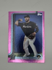 2025 Topps Pink Holo Foil Parallel #330 - Jake Burger - Marlins!