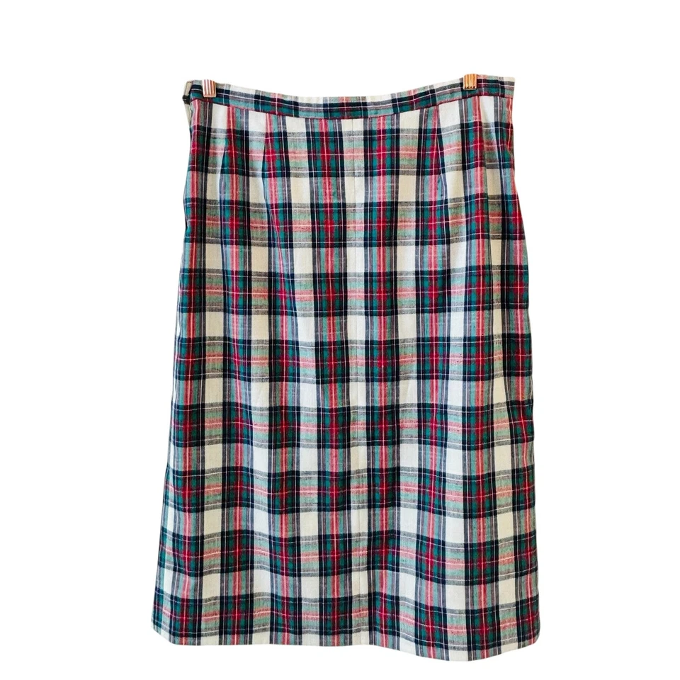 Falda Pendleton Country Sophisticates De Colección Para Mujer Talla 18W Plisada A Cuadros Preppy Foto 3 de 4