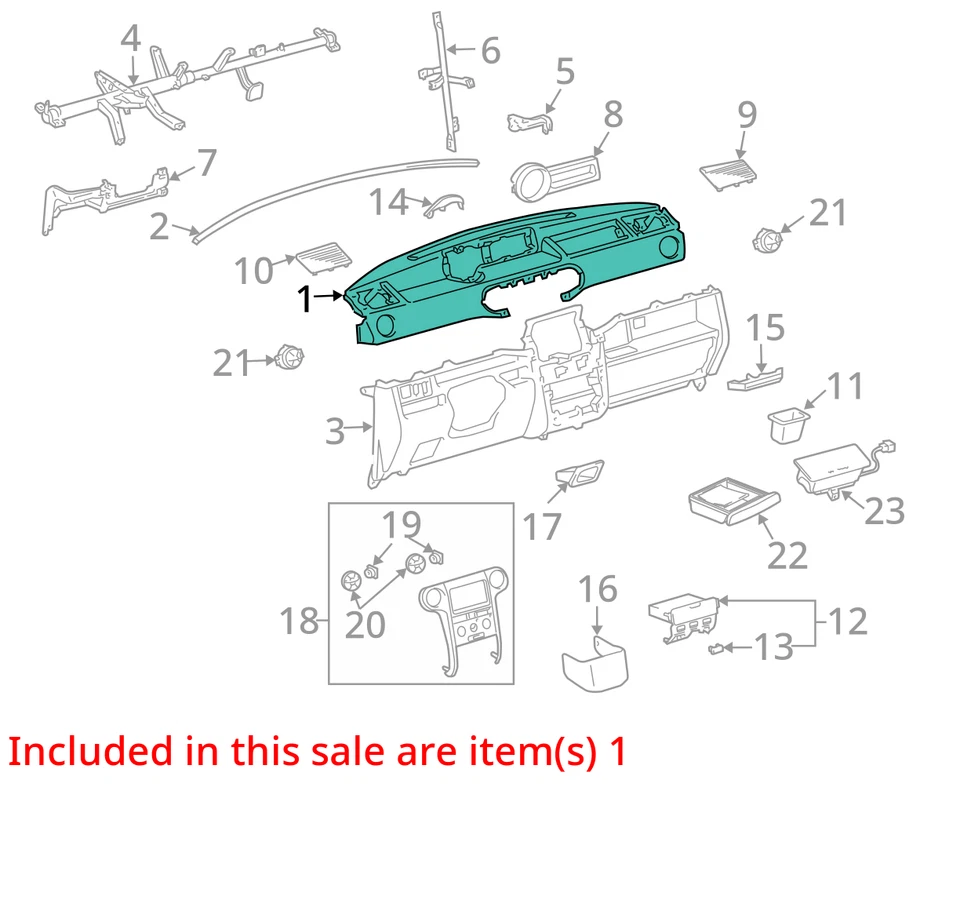 Panel de instrumentos compatible con 04-06 SCION XB 10197466 Foto 4 de 4