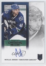 2013-14 Panini Playoff Contenders Rookie Ticket Nicklas Jensen #180 Auto 0c2