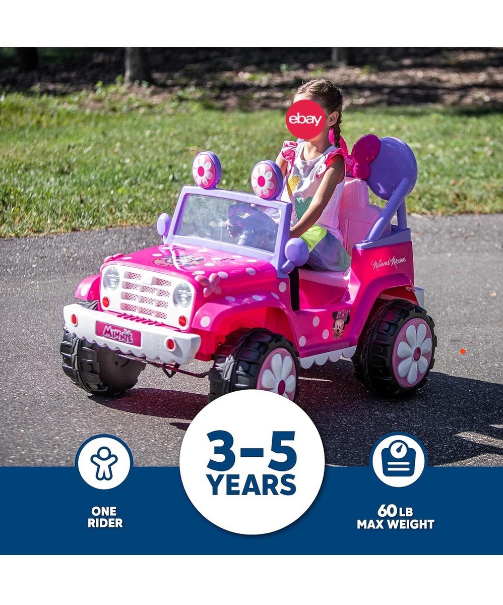 Kid Trax 6v Disney Minnie Mouse Flower Power 4x4 Powered