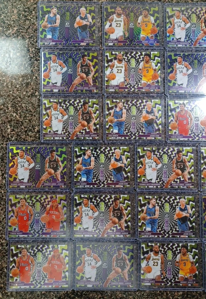 LOTE DE 26 2024-25 Panini Donruss Optic ILUSIONES ÓPTICAS Plata/Púrpura Holo/base Foto 2 de 4