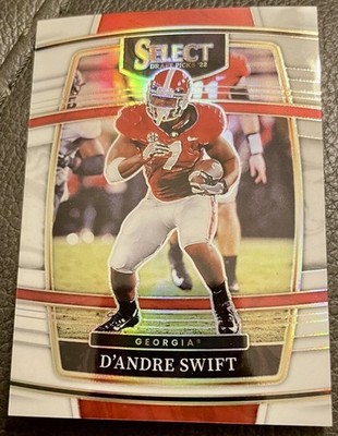 2022 Panini Select Draft Picks D'andre Swift #/35 White Prizm SP Lions MINT